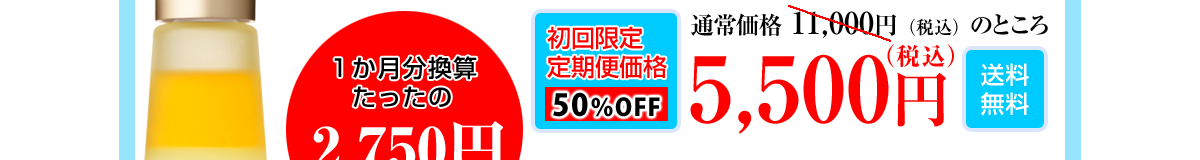 初回限定定期便価格　5,500円（税込）送料無料